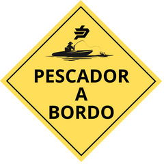 Pegatinas de Coche "Orgullo Pescador" PEGC